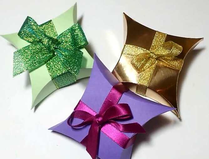 情人节手工礼物四角折纸礼盒的手工制作教程