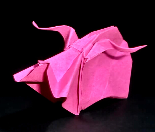 折纸猪如何制作|手工折纸猪的折法教程