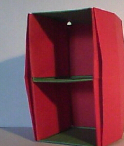 折纸书柜|折纸柜子|折纸收纳盒的折纸视频教程