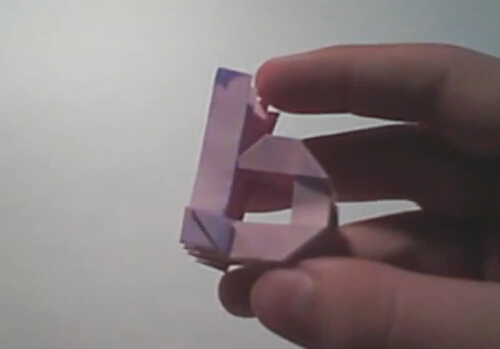 小写字母b用手工折纸的方法怎么折