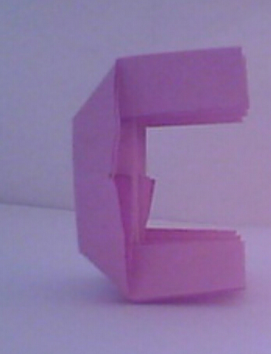 小写字母c手工折纸视频教程