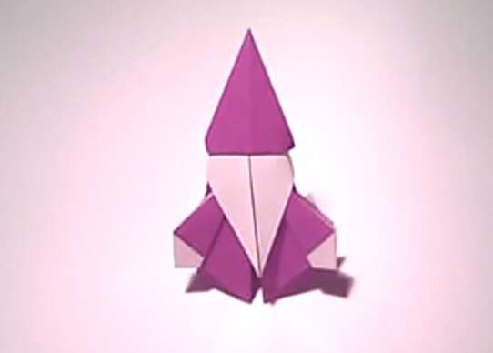 圣诞老人简单手工折纸制作视频教程