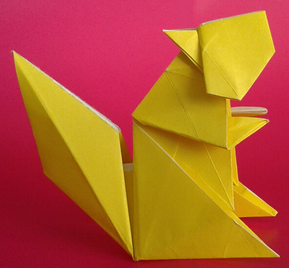 折纸大全—折纸松鼠的折纸视频教程