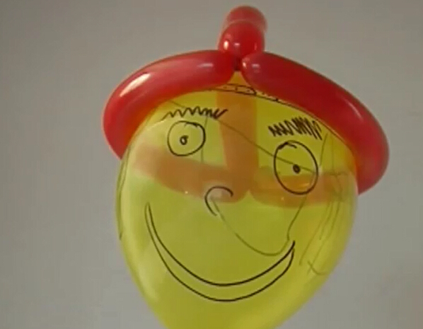 简单气球造型教程帽子气球手工视频教程
