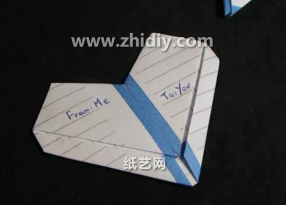 信纸手工折纸心的折法教程教你学习如何用信纸折叠折纸心