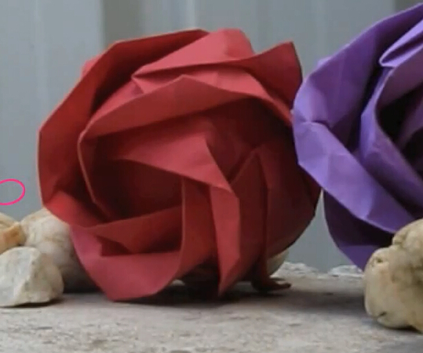 川崎玫瑰花详细折纸步骤视频教程