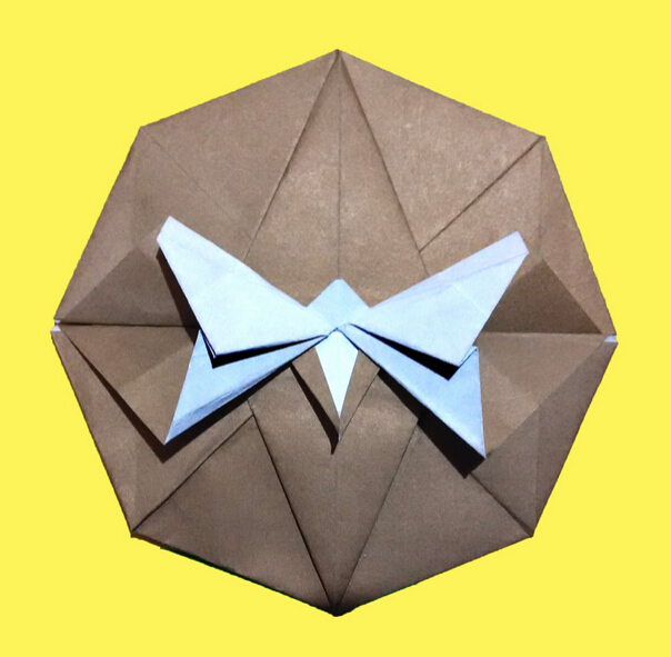 折纸蝴蝶秘密折叠信纸手工制作教程