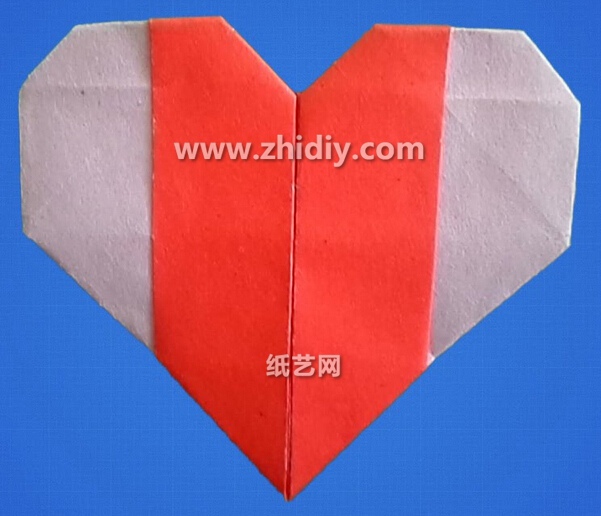 情人节手工礼物简单创意折纸双色折纸心的折法教程