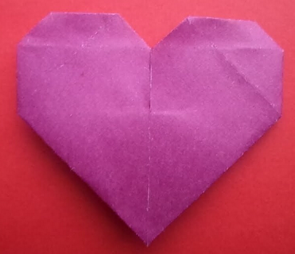 情人节礼物简单折纸心小装饰手工制作教程