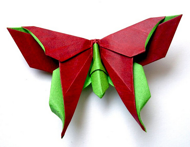 立体蝴蝶折纸教程