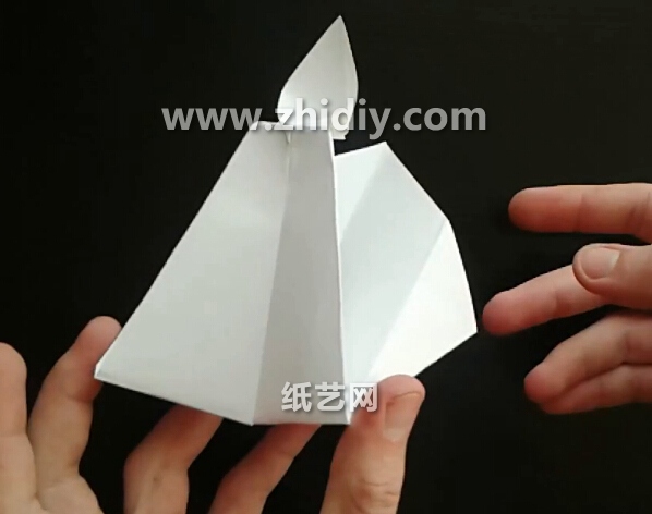 简单手工折纸投石车的折法教程教你学习如何制作折纸投石车