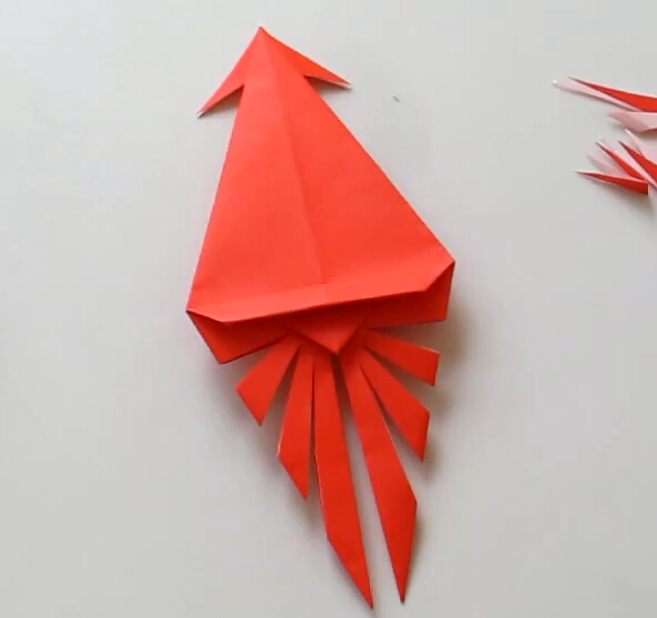 折纸乌贼手工折纸视频教程