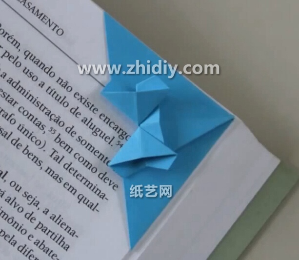 手工折纸蝴蝶书签的折法视频教程手把手教你学习如何折纸制作蝴蝶书签