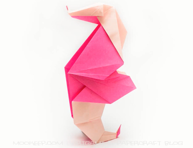 折纸大全之手工折纸海马的折纸视频教程