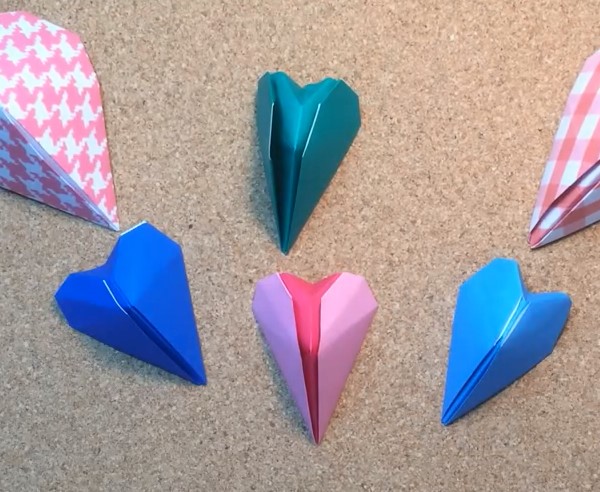 情人节立体简单折纸心的手工制作教程