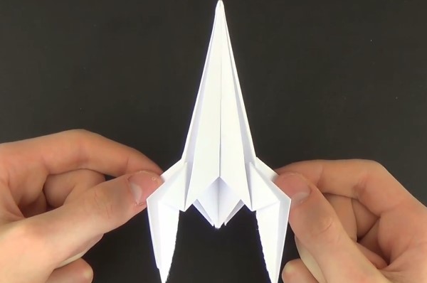 手工折纸火箭的折纸视频教程