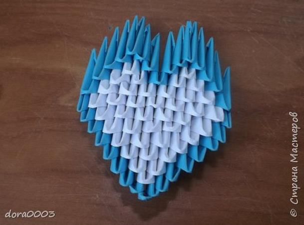情人节三角插心手工折纸制作教程