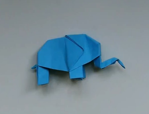 简单折纸大象的手工制作视频教程