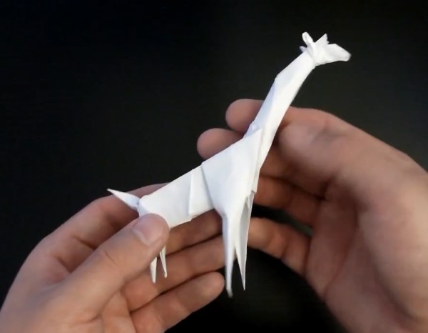 折纸长颈鹿的新折法手工制作步骤教程
