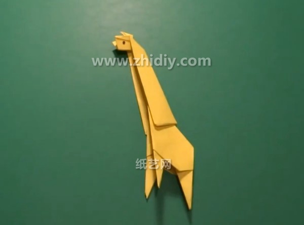 手工折纸长颈鹿的折法教程手把手教你学习如何制作折纸长颈鹿