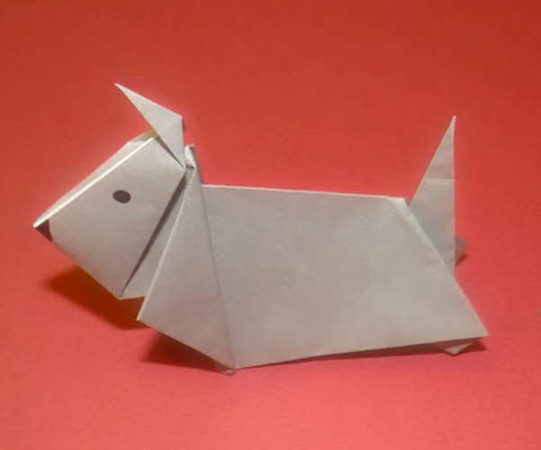 儿童折纸小狗的折纸视频教程