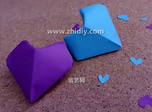 情人节手工3D折纸心的折法教程教你学习如何制作折纸心