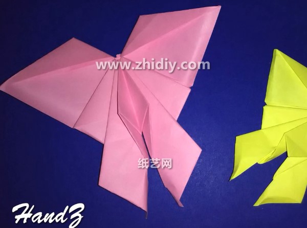 简单的折纸蝴蝶折法教程手把手教你学习如何制作折纸蝴蝶