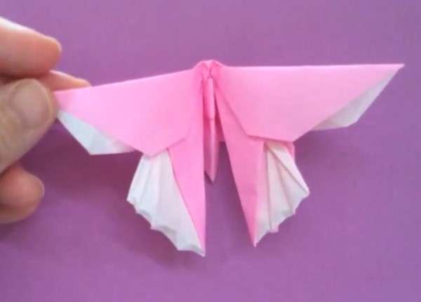 最新的手工折纸蝴蝶折法视频教程