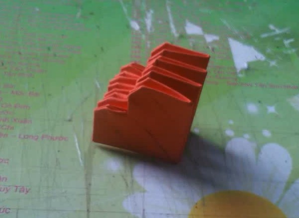 情人节多层折纸心的折纸制作教程