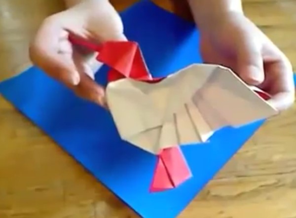 折纸大全立体折纸蜂鸟的折纸视频教程