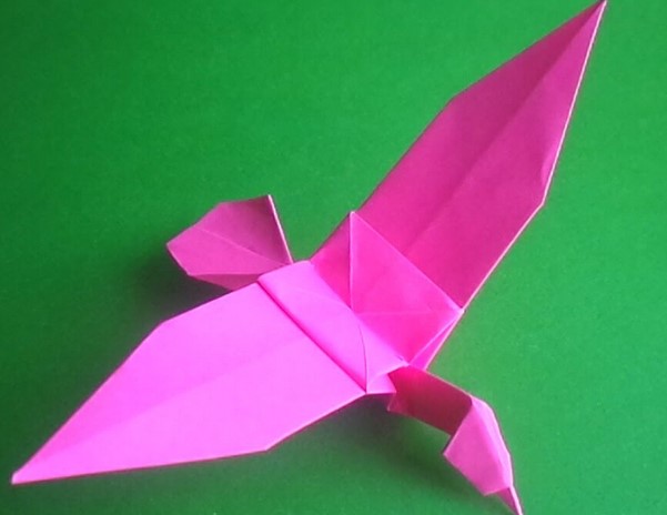 简单折纸蜂鸟的折纸手工制作方法