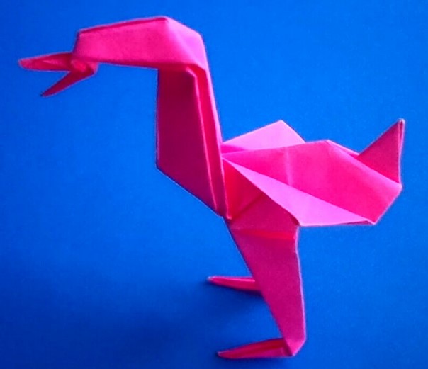 折纸大全—折纸火烈鸟的折法视频教程