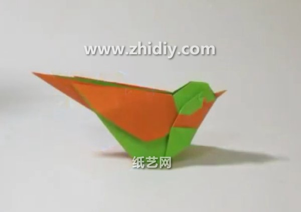 手工折纸小鸟的折法教程手把手教你学习折纸小鸟如何折