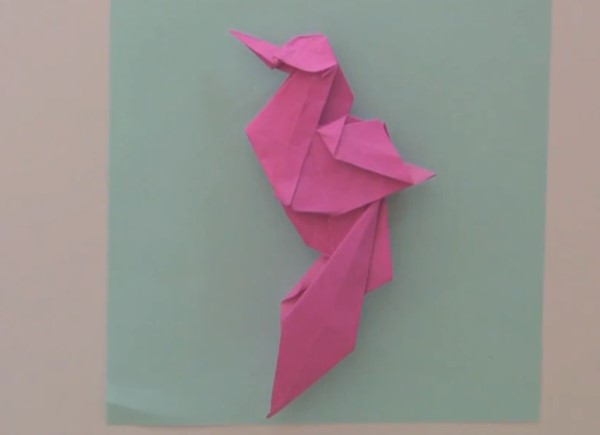 折纸大全—折纸天堂鸟的折纸视频教程