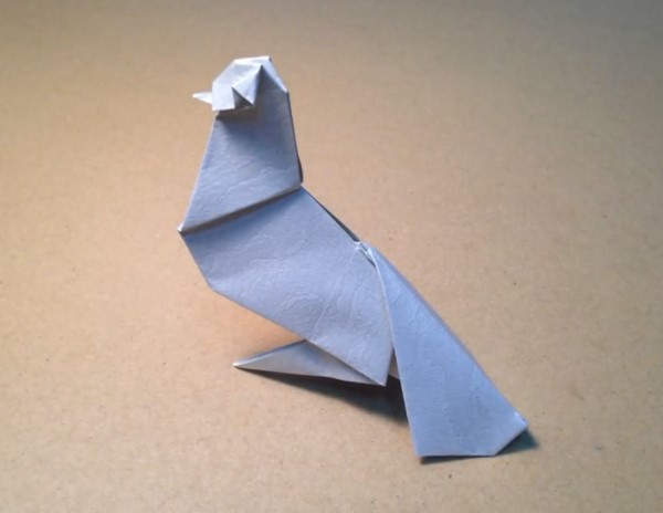 简单折纸鸽子如何做教你折纸鸟的折法