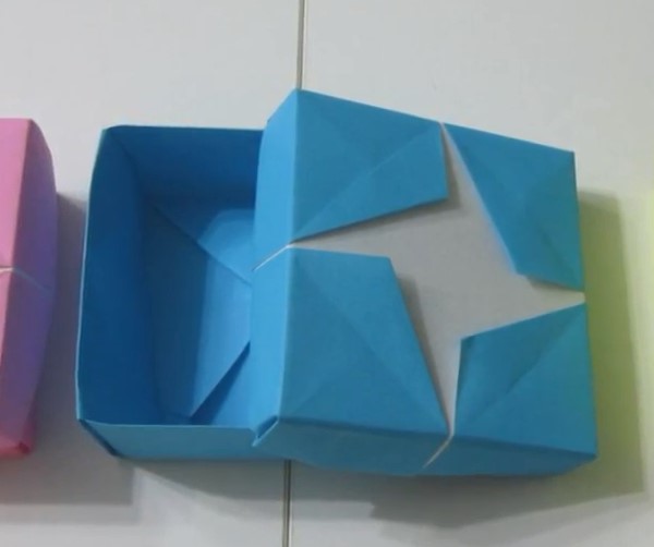 折纸星星盒子的折法教程|手工折纸星星收纳盒折法