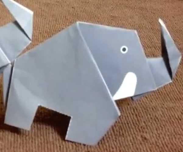 儿童折纸大象的折纸视频教程
