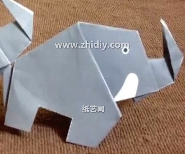 儿童折纸大全手把手教你学习儿童折纸大象的折法