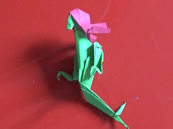 折纸美人鱼的折法视频教程教你学习如何折叠美人鱼