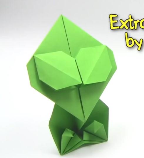 简单折纸大全—折纸外星人如何折叠