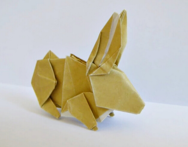 中秋节立体折纸兔子的折法视频教程