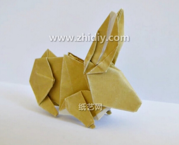 中秋节立体折纸小兔子的折法教程教你学习如何制作折纸小兔子