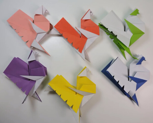 折纸大全—简单折纸公鸡的折法视频教程