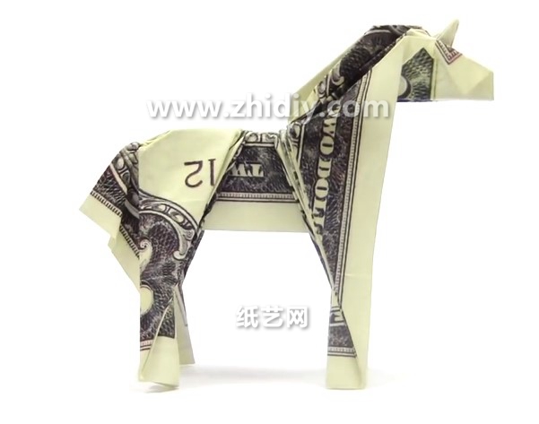 美元折纸马的折法教程教大家如何折叠出精美简单的折纸马