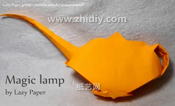 手工折纸神灯的折纸视频教程手把手教你学习如何制作折纸神灯