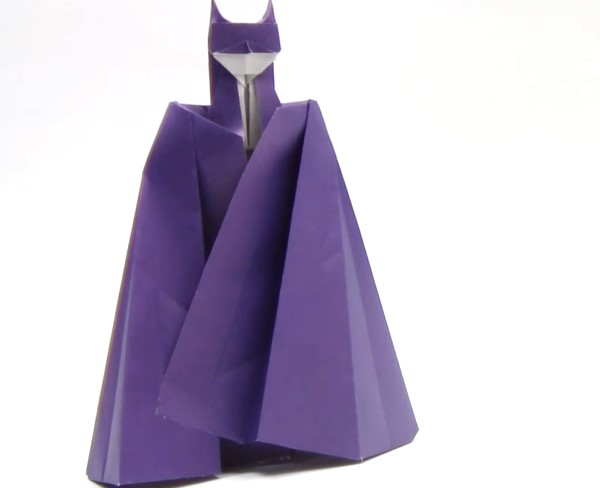 折纸蝙蝠侠的手工折纸制作教程