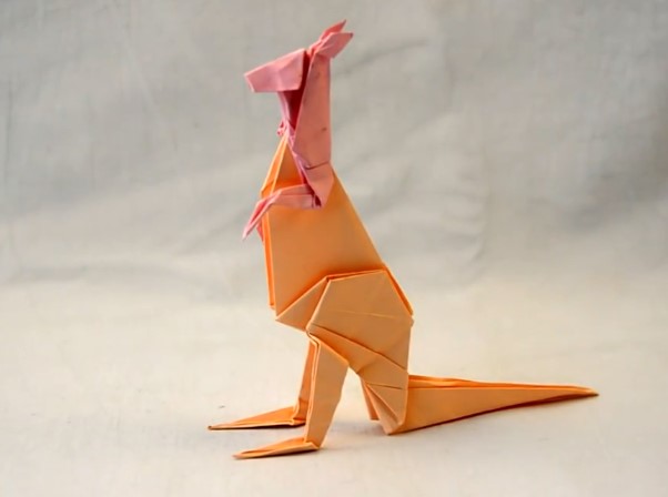 折纸袋鼠的折纸视频教程