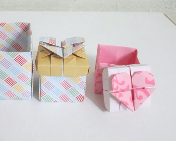 情人节折纸心盒子的新折法折纸视频教程