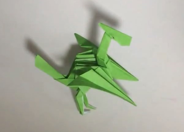 折纸怪物猎人彩鸟手工折纸视频教程