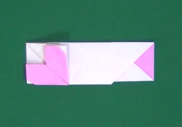 折纸心筷子袋的手工折纸视频教程